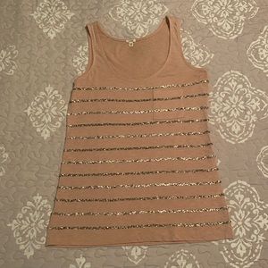 JCrew pink sequin tank